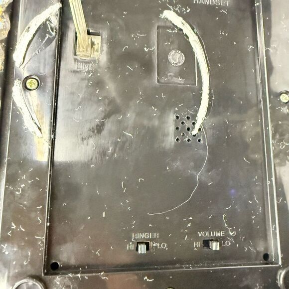 Vintage Style Rotary Corded Landline Telephone – Ornate Gold Retro Phone - Picture 7 of 7